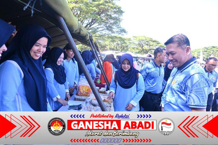Semarakkan HUT ke-80, TNI AU Wilayah Makassar Gelar Bazar Murah