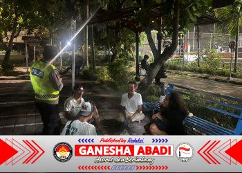 Polsek Denpasar Utara Intensifkan KRYD di Lapangan Lumintang, Tegaskan Perang Terbuka terhadap Premanisme