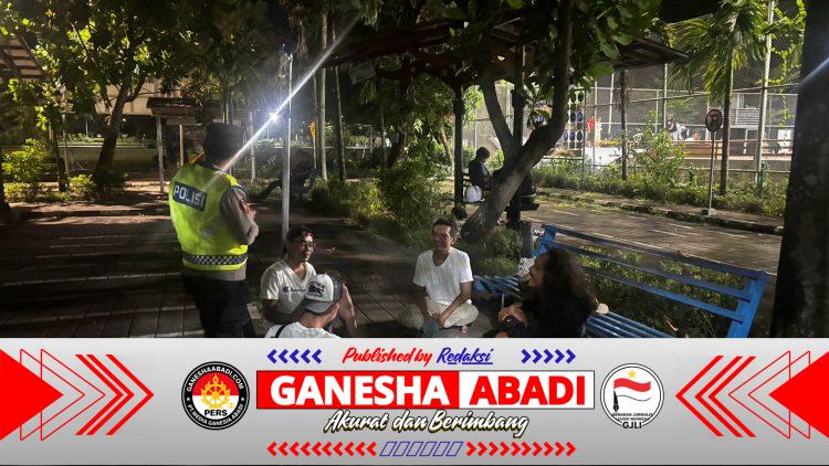Polsek Denpasar Utara Intensifkan KRYD di Lapangan Lumintang, Tegaskan Perang Terbuka terhadap Premanisme