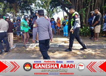 Respons Cepat Polsek Dentim Tangani Kecelakaan Tunggal di By pass ib mantr a, Pengendara Alami Cedera Berat