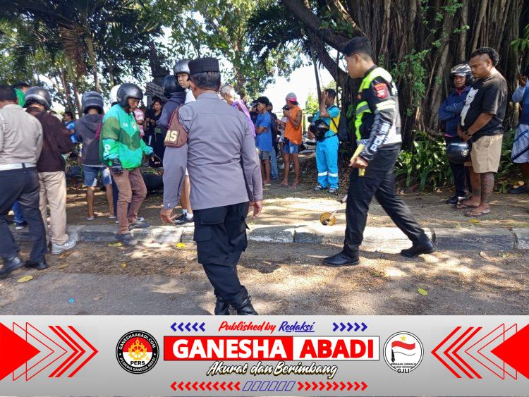 Respons Cepat Polsek Dentim Tangani Kecelakaan Tunggal di By pass ib mantr a, Pengendara Alami Cedera Berat