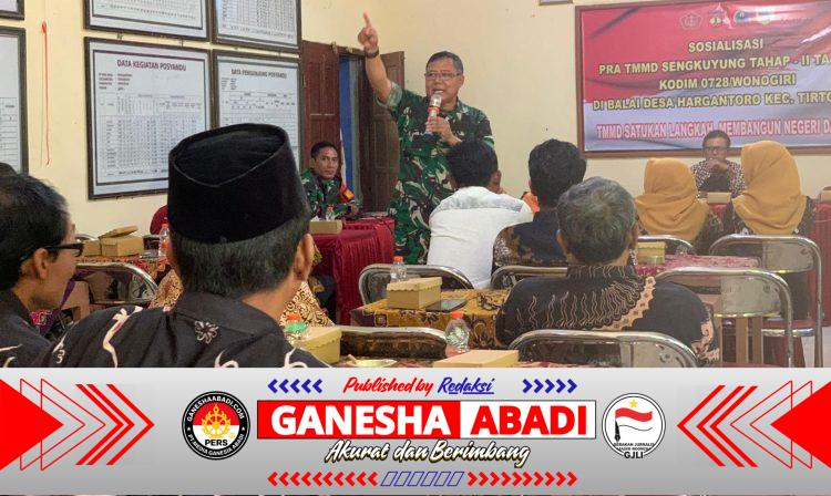 Warga Hargantoro Siap Bersinergi Membangun Desa Melalui TMMD