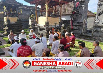 Polsek Kuta Selatan Perkuat Sinergi Sosial-Religius, Salurkan Sarana Kontak dan Teguhkan Kamtibmas di Desa Kutuh