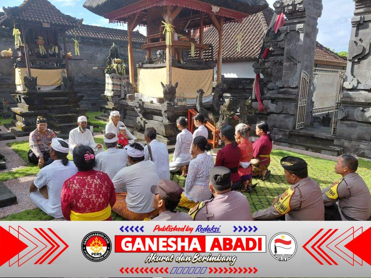 Polsek Kuta Selatan Perkuat Sinergi Sosial-Religius, Salurkan Sarana Kontak dan Teguhkan Kamtibmas di Desa Kutuh