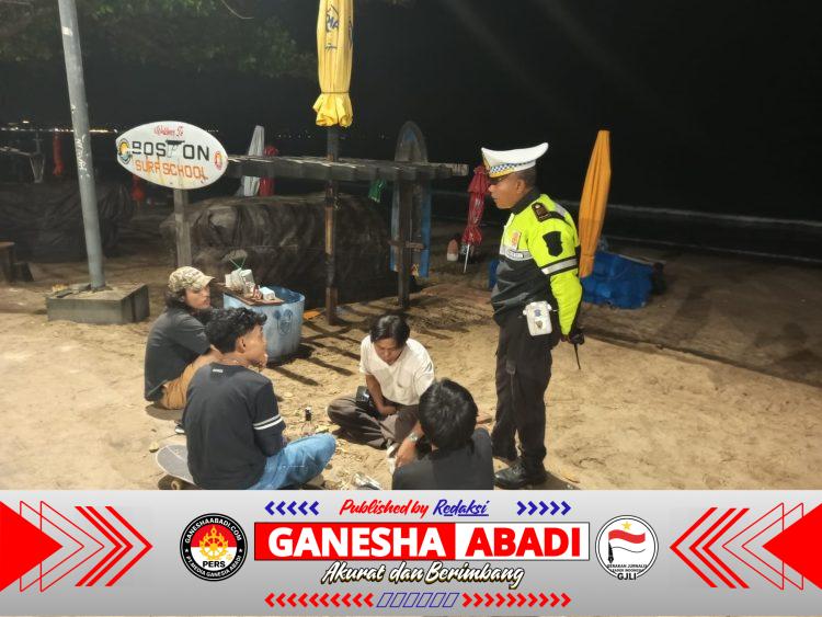 PATROLI KRYD POLSEK KUTA DIGENCARKAN, ANTISIPASI BALAP LIAR DAN KEJAHATAN JALANAN DI KAWASAN WISATA
