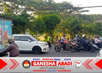 Satlantas Polresta Denpasar Intensifkan Pengaturan Lalu Lintas di Simpang Mataram, Antisipasi Kepadatan Jam Sibuk