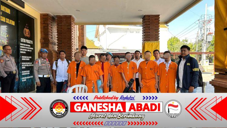 Polisi Bongkar Komplotan Pencuri Benda Sakral di Pura Denpasar, 7 Pelaku Asal Jawa Timur Dibekuk