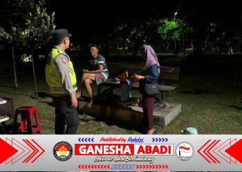 Polsek Denpasar Utara Intensifkan KRYD di Taman Kota Lumintang, Perkuat Pencegahan 3C dan Premanisme