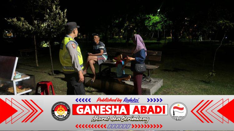 Polsek Denpasar Utara Intensifkan KRYD di Taman Kota Lumintang, Perkuat Pencegahan 3C dan Premanisme