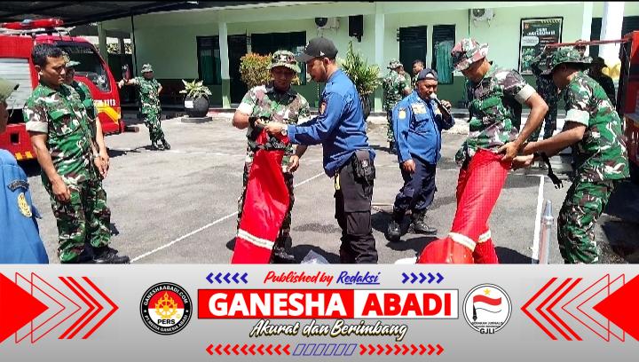 Anggota Kodim 0724/Boyolali Ikuti Pelatihan Penanggulangan Kebakaran dari BPBD