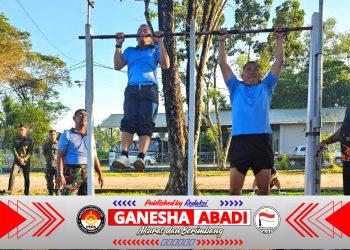 Di Balik Keringat dan Tekad, Personel Lanud Sjamsudin Noor Jalani Tes Kesamaptaan Demi Kenaikan Pangkat