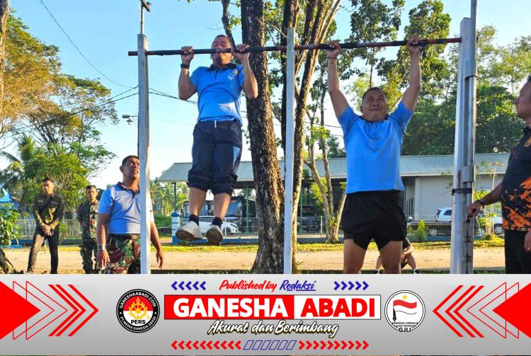 Di Balik Keringat dan Tekad, Personel Lanud Sjamsudin Noor Jalani Tes Kesamaptaan Demi Kenaikan Pangkat