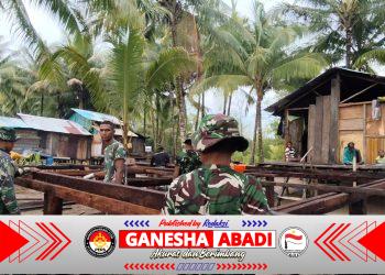 Pembangunan Rumah Terus Digenjot, Satgas TMMD Kodim 1710/Mimika Kejar Target Penyelesaian