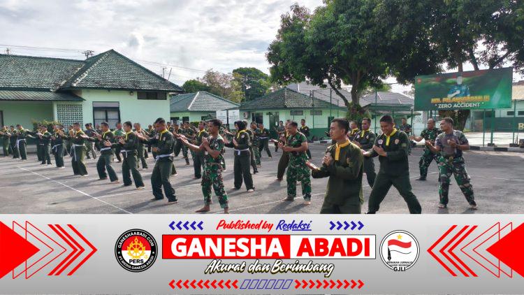Prajurit Kodim Boyolali Tempa Diri Lewat Pencak Silat Militer