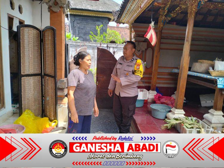 Bhabinkamtibmas Sumerta Kaja Intensifkan DDS, Perkuat Sinergi Warga Jaga Kamtibmas