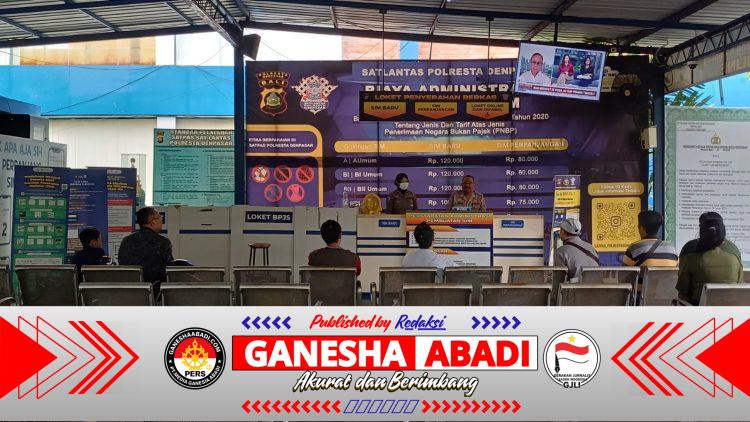 Polresta Denpasar Hadirkan Pelayanan Humanis Lewat Program “Polantas Menyapa” di Ruang SIM