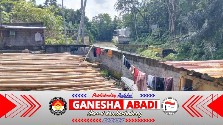 DIDUGA LANGGAR SEMPADAN SUNGAI, BANGUNAN DI JL. DESA CEPAKA NO.94 TABANAN TERANCAM SANKSI TEGAS