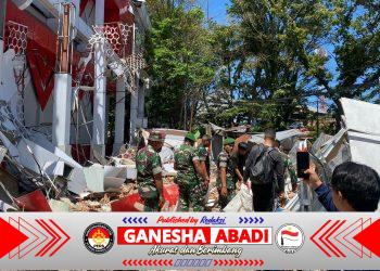 Reaksi Cepat Prajurit TNI Tangani Dampak Gempa M 7,6 di Sulawesi Utara