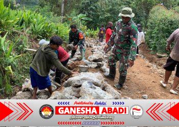 Kemanunggalan TNI Dan Masyarakat Sudah Terlihat Saat Pra TMMD