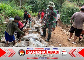 Kemanunggalan TNI Dan Masyarakat Sudah Terlihat Saat Pra TMMD 