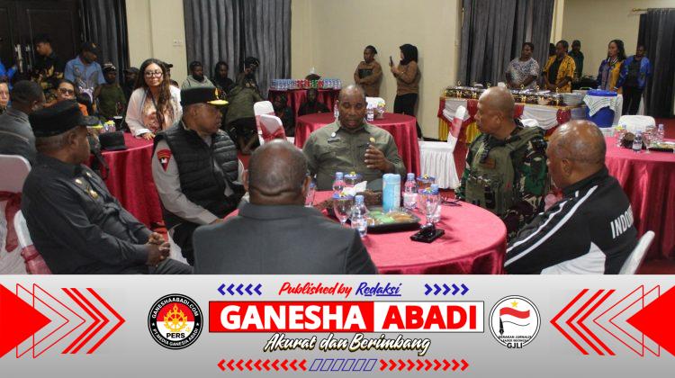 Kodim 1714/Puncak Jaya dan Polri Kawal Ketat Gubernur Papua Tengah Tinjau Korban Insiden Sinak.