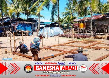 Masuk Hari Kedua TMMD Ke-128, Personel Satgas Kejar Progres Sasaran Fisik