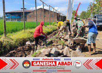 Cegah Erosi, TNI bangun Talud sepanjang 150m