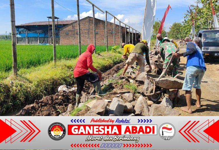 Cegah Erosi, TNI bangun Talud sepanjang 150m