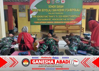 Setetes Darah, Sejuta Harapan: Satgas TMMD Boyolali Gelar Aksi Kemanusiaan di Kauman