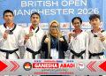 Tim Pelatnas Taekwondo Indonesia Sabet 4 Medali di British Taekwondo International Open 2026 Manchester, Inggris