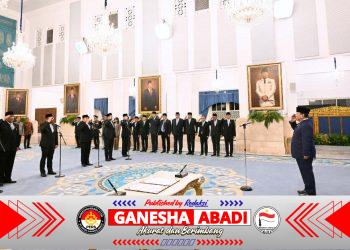 Panglima TNI Hadiri Pelantikan Menteri dan Pejabat Pemerintah Kabinet Merah Putih di Istana Negara