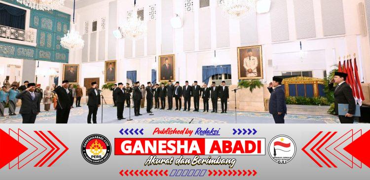 Panglima TNI Hadiri Pelantikan Menteri dan Pejabat Pemerintah Kabinet Merah Putih di Istana Negara