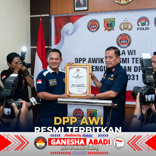 DPP AWI Resmi Terbitkan SK Kepengurusan DPC AWI Banyuwangi 2026-2031, Peran Humas dan Media Nasional Ganesha Abadi Jadi Garda Informasi Publik
