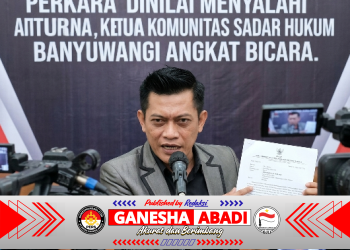 SP2HP Berisi Penghentian Perkara Dinilai Menyalahi Aturan, Ketua Komunitas Sadar Hukum Banyuwangi Angkat Bicara