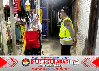 Polsek Denpasar Utara Intensifkan Pengamanan Malam di Pasar Pidada, Tekan Potensi Kriminalitas 3C