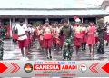 Koops TNI Habema Gelar Bhakti Pertiwi Hardiknas 2026 di SDN 1 Pomako