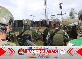 Wapangkoops TNI Habema Tinjau Kesiapsiagaan Prajurit di Pos Kotis Dekai