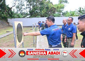 Pererat Sinergitas, Lanud Sultan Hasanuddin Gelar Coffee Morning dan Latihan Menembak Eksekutif Bersama Forkopimda