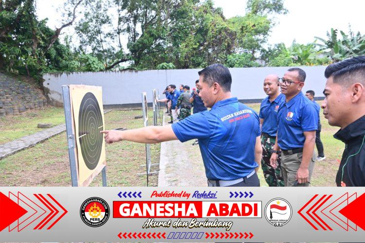 Pererat Sinergitas, Lanud Sultan Hasanuddin Gelar Coffee Morning dan Latihan Menembak Eksekutif Bersama Forkopimda