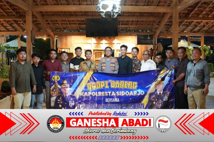 Komitmen Jaga Kondusifitas Kamtibmas, Kapolresta Sidoarjo Ngopi Bareng Mahasiswa