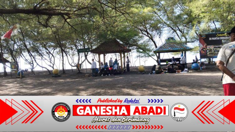 Lepas Jenuh, Nelayan Cemara Gelar “Healing Tipis” di Pantai Sendiri