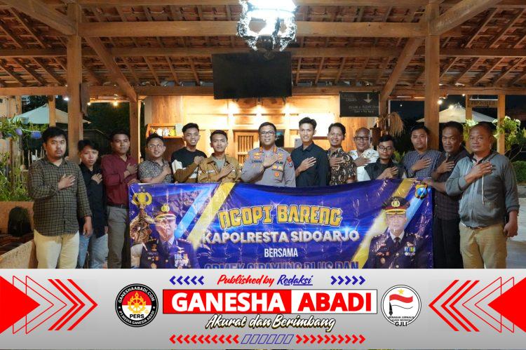 Komitmen Jaga Kondusifitas Kamtibmas, Kapolresta Sidoarjo Ngopi Bareng Mahasiswa