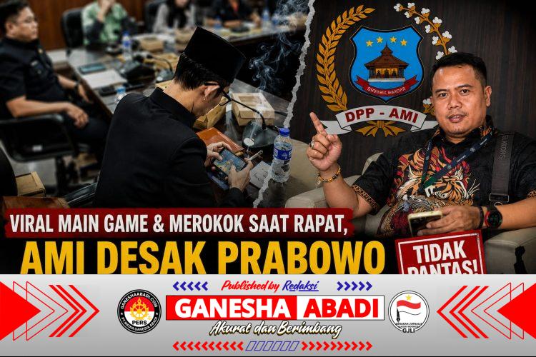 AMI Desak Prabowo Copot Oknum Anggota DPRD Jember yang Viral Main Game dan Merokok Saat Rapat