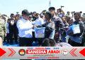 Panglima TNI Bersama Menteri Pertanian Melaksanakan Panen Raya Kedelai Ketahanan Pangan TNI AL di Nganjuk