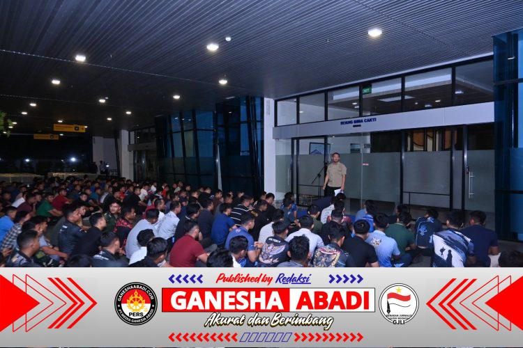 Cegah Penyalahgunaan Narkoba dan LGBT, Lanud Sultan Hasanuddin Gelar Apel Malam dan Tes Urine Prajurit Bujangan