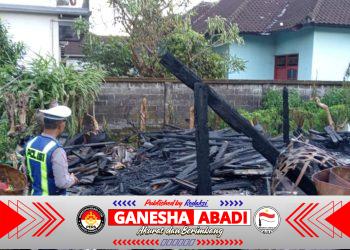 Kebakaran Dapur Tradisional di Sumerta Kelod, Polsek Dentim Sigap Datangi TKP