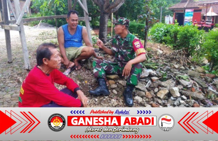 Wujudkan Wilayah Aman dan Kondusif, Babinsa Aktif Sambangi Tokoh Masyarakat