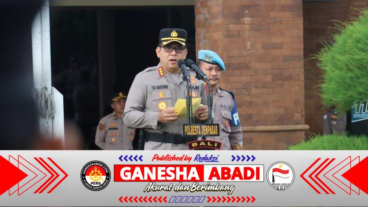 Personel Berprestasi Terima Penghargaan, Kapolresta Denpasar Tegaskan Budaya Prestasi di Lingkungan Polri