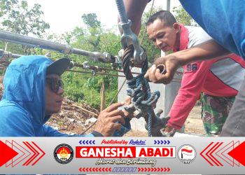 TNI dan Warga Bersatu Bangun Jembatan Perintis Garuda, Harapan Baru Penghubung Desa Nglembu