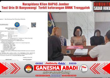 Ketua Komunitas Sadar Hukum Banyuwangi Kecam Dugaan Pemalsuan Dokumen Tes Urin Narapidana Narkoba, Soroti Dugaan Keterlibatan Oknum